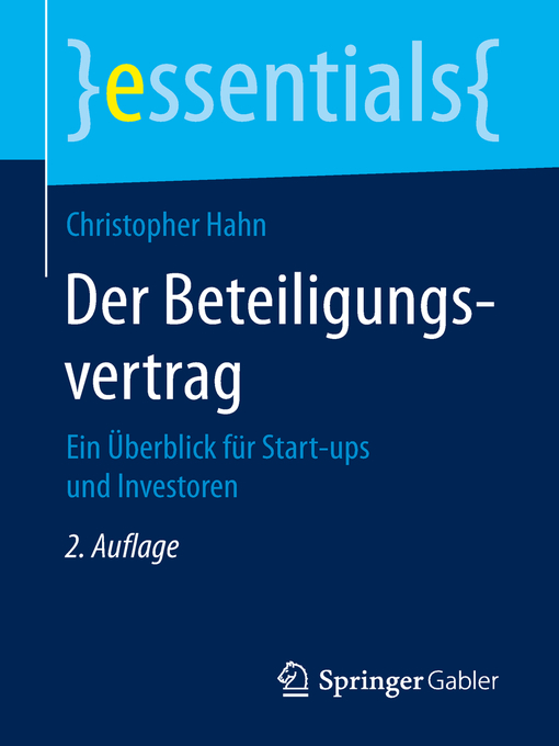 Title details for Der Beteiligungsvertrag by Christopher Hahn - Available